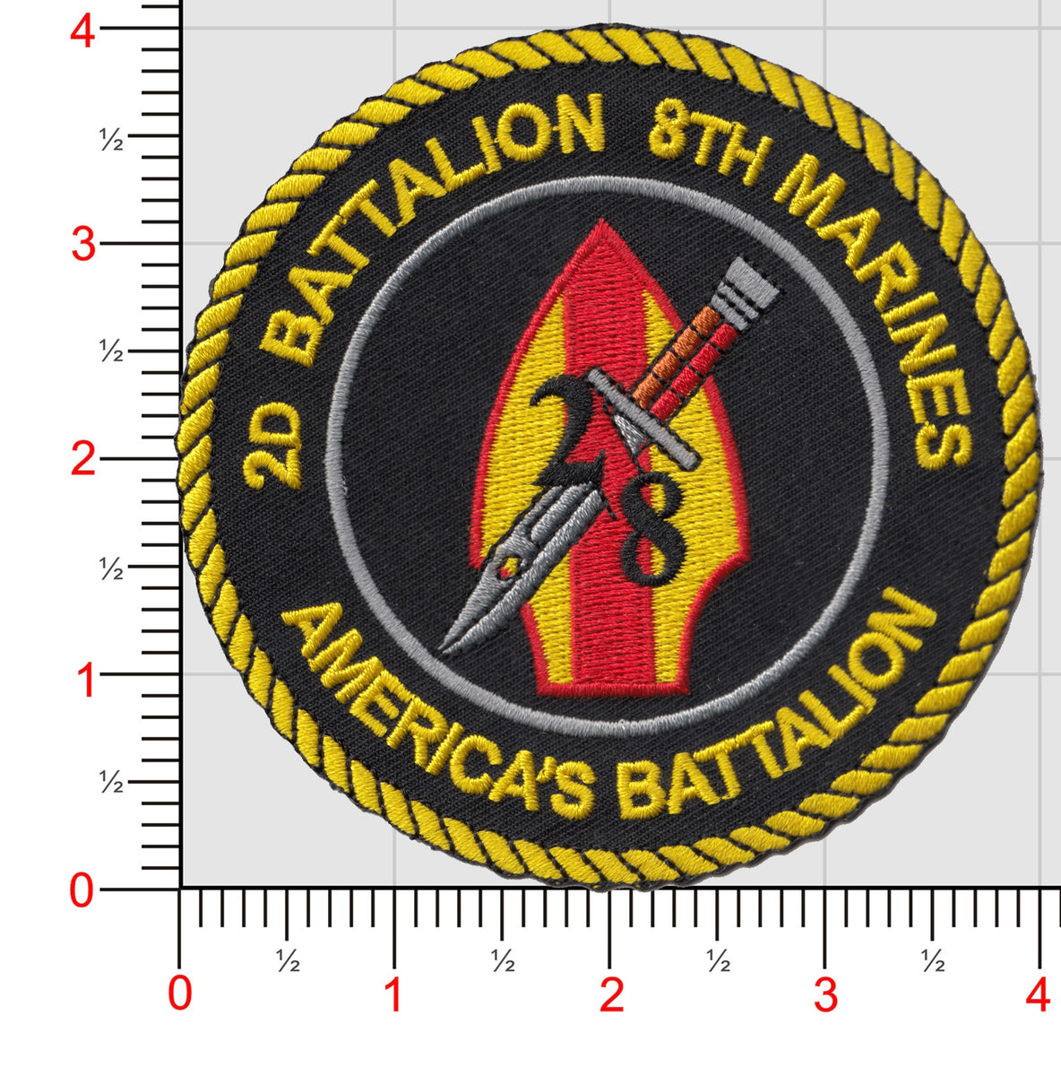 Buy Officially Licensed USMC 2nd B Patch | MarinePatches.com ...