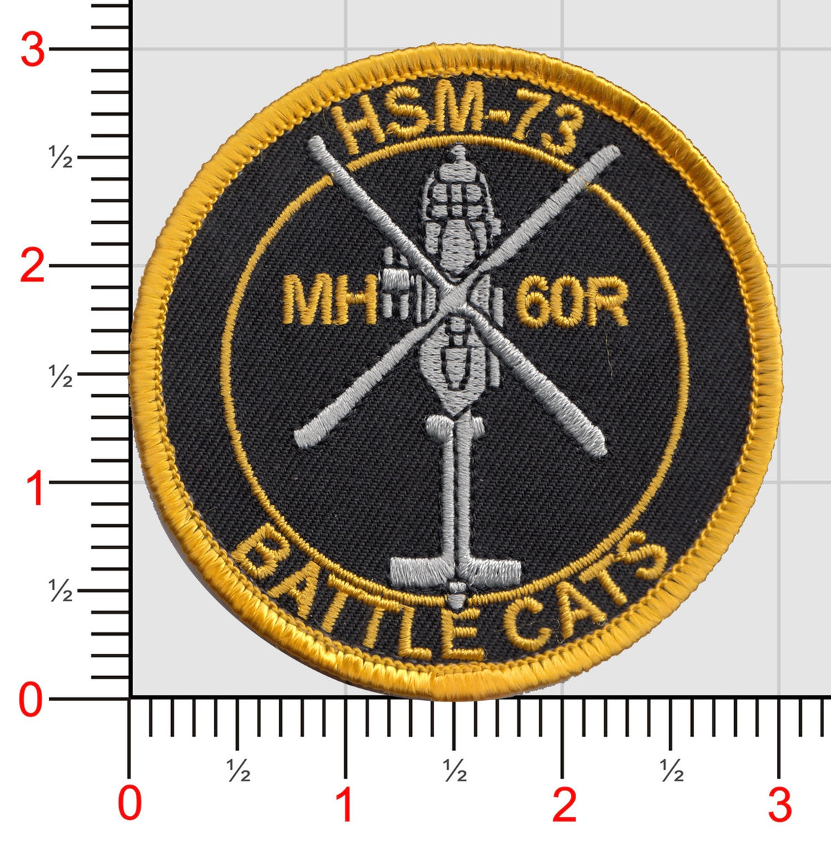 Official US Navy HSM-73 Battle Cats Shoulder Patches
