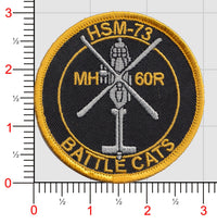 Official US Navy HSM-73 Battle Cats Shoulder Patches