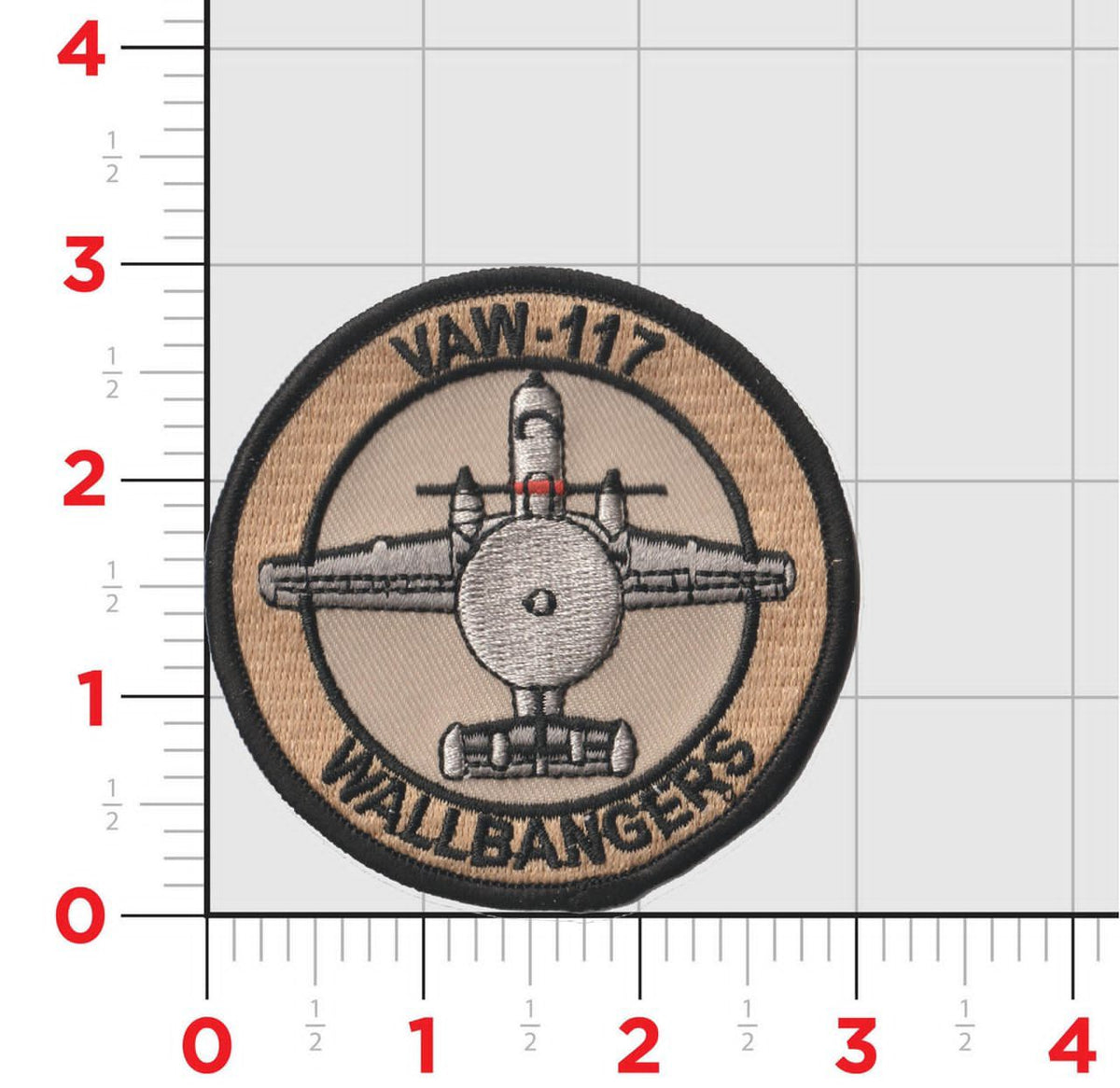 Official VAW-117 Wallbangers E-2C Shoulder Patches