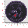 Black & Purple / With Hook and Loop