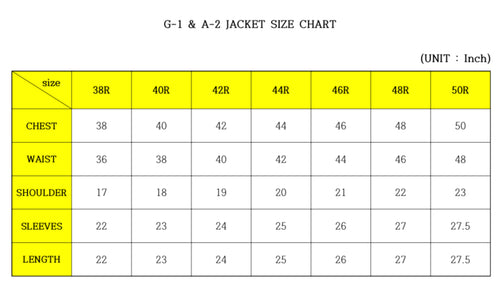 Korean Made Black G-1 Flight Jacket