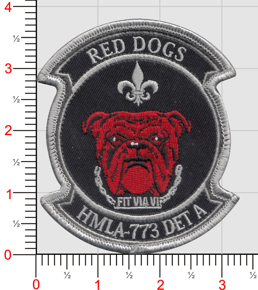 Officially Licensed USMC HMLA-773 Red Dogs DET A Patch