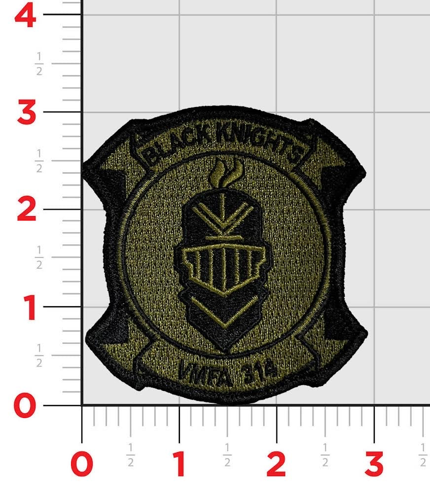 Officially Licensed USMC VMFA-314 Black Knights Command Patches
