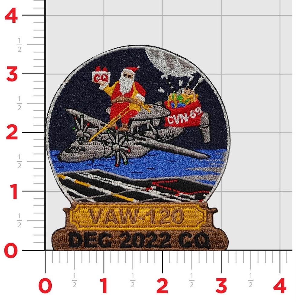 Official VAW-120 Greyhawks Christmas DET Patch