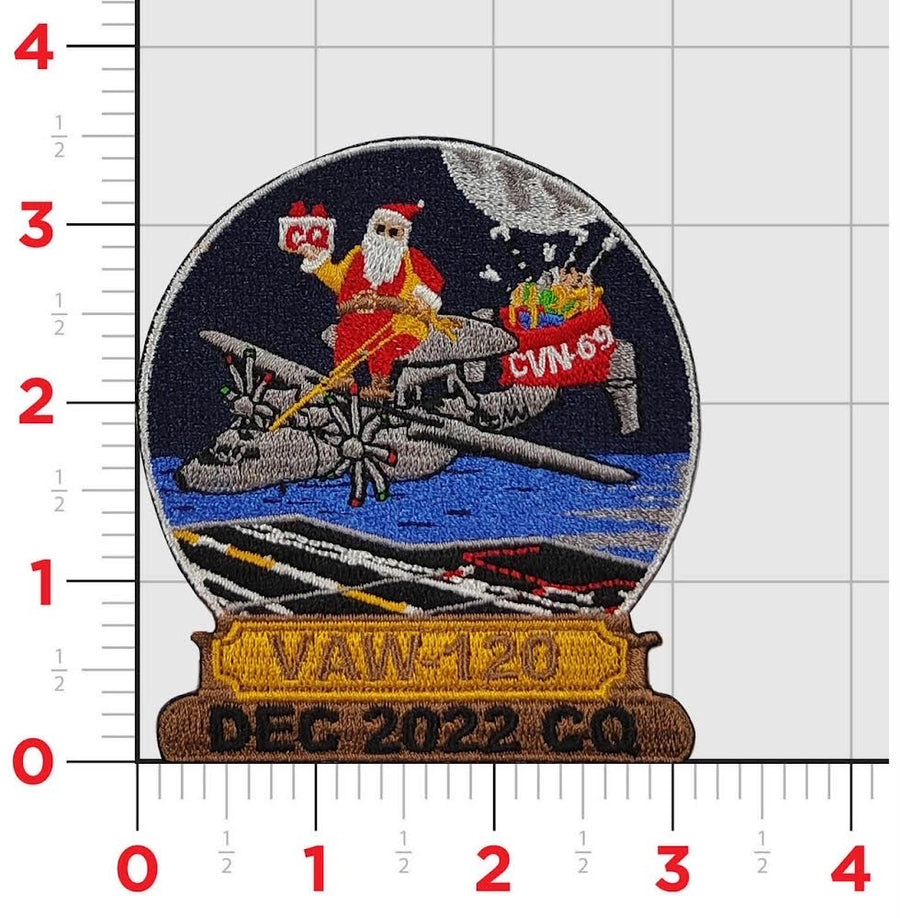 Official VAW-120 Greyhawks Christmas DET Patch