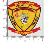 Officially Licensed USMC 2nd Bn 9th Marines Hell in a Helmet Patch