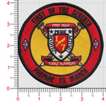 Officially Licensed USMC 1st Battalion 7th Marines Prepare to March Patch