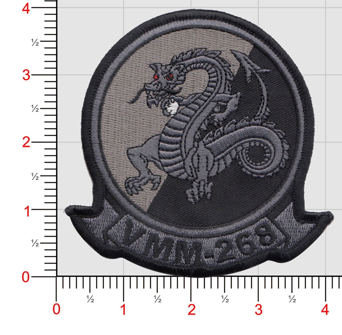 Officially Licensed USMC VMM-268 Red Dragons Patch