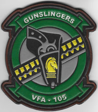 Officially Licensed US Navy VFA-105 Gunslingers Leather Patch