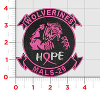 Official MALS-29 Wolverines Cancer Awareness Patch