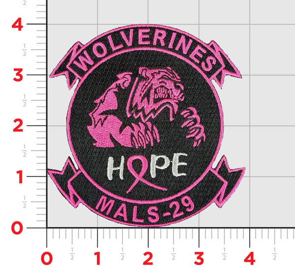 Official MALS-29 Wolverines Cancer Awareness Patch