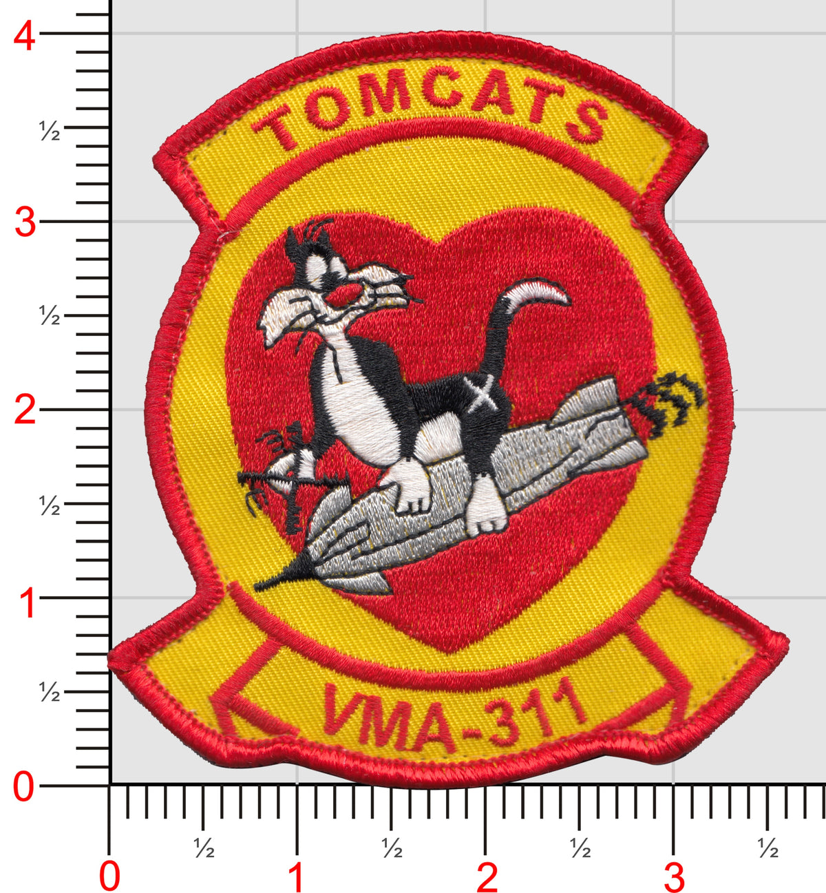 Officially Licensed USMC VMA-311 Tomcats (Sylvester) Patch