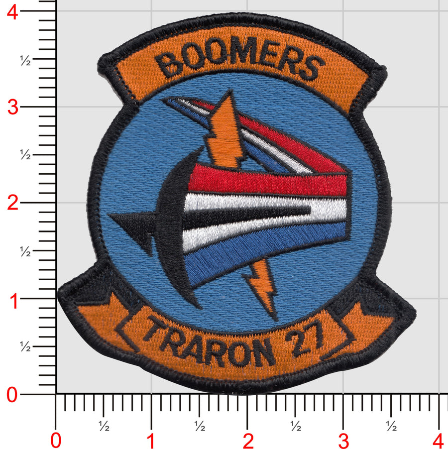 Officially Licensed US Navy VT-27 Boomers Squadron Patch