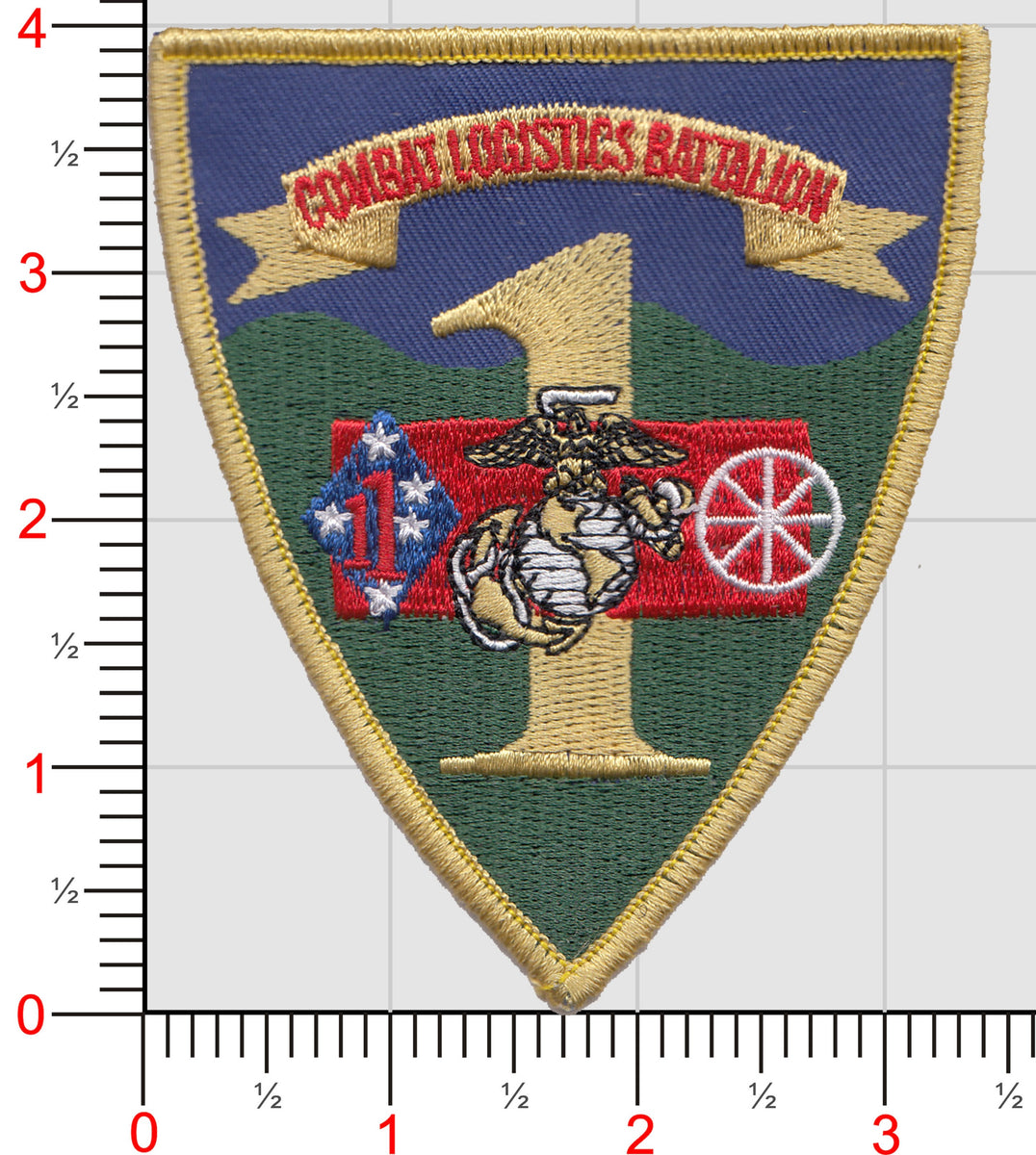 Officially Licensed USMC 1st Combat Logistics Battalion Patch ...