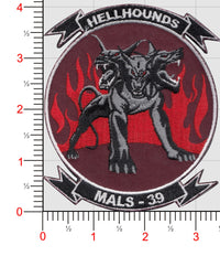 Officially Licensed USMC MALS-39 Hellhounds Patches