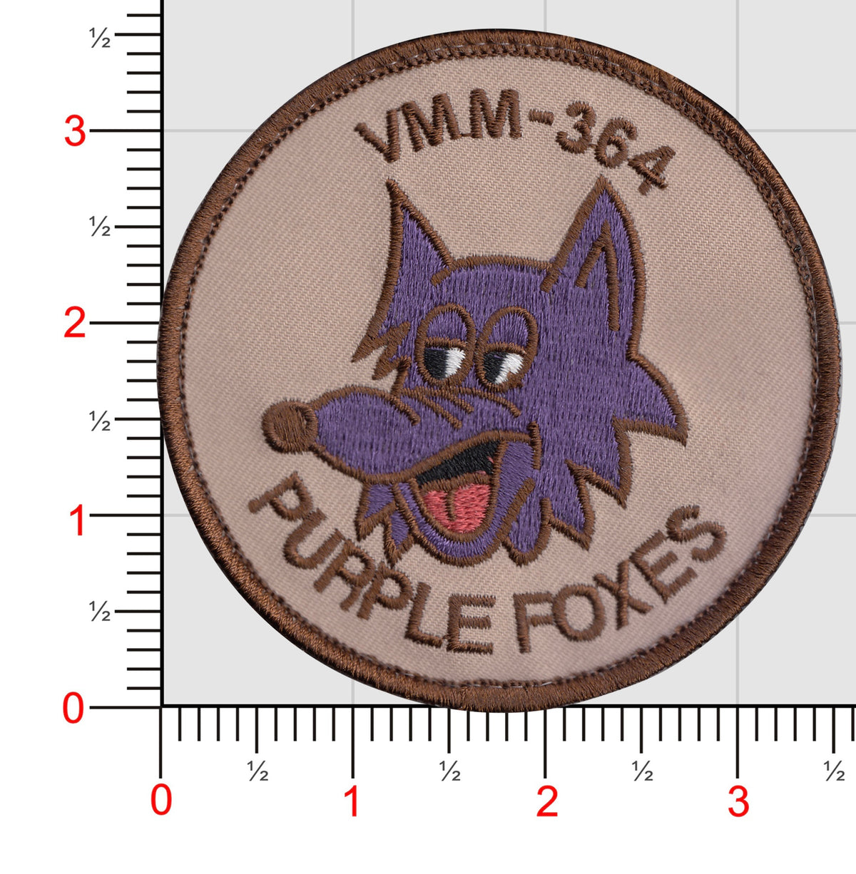 Officially Licensed USMC VMM-364 Purple Foxes Squadron Patches