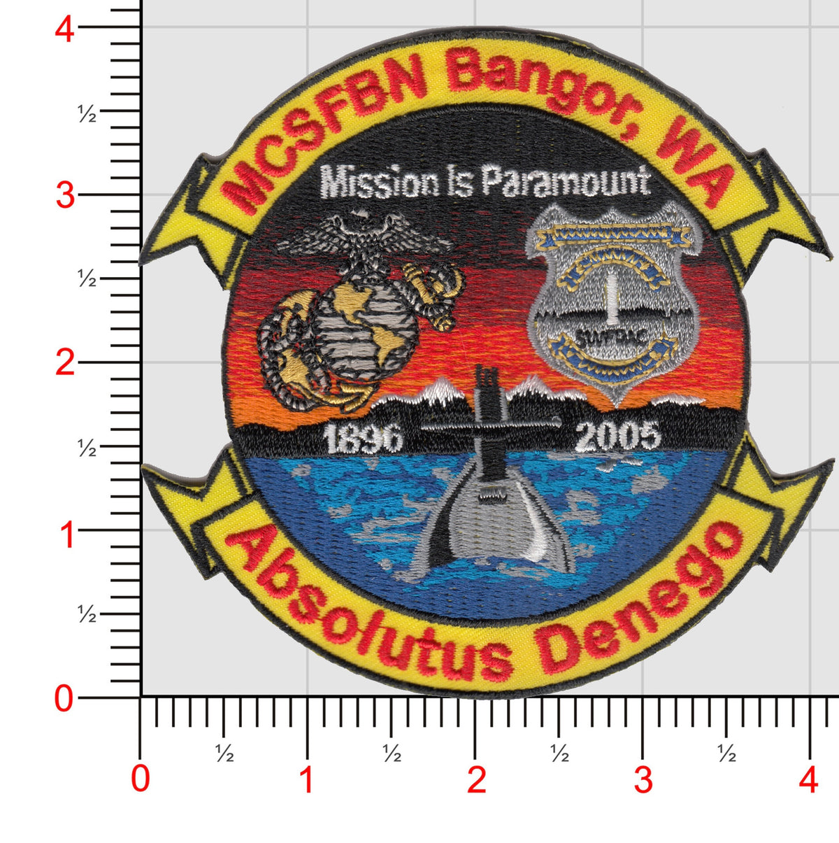 USMC Security Forces Bangor, WA (MCSFBN) Patch