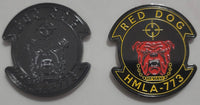 Officially Licensed HMLA-773 Red Dogs Black Nickel Coin