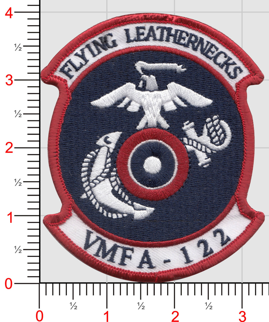 Patch Cuir Ancien USMC VMFA-513 "Flying Nightmares" 4.25 Pouces - Neuf