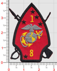 Officially Licensed USMC 1st Battalion 8th Marines Patch