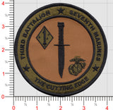 Officially Licensed USMC 3rd Battalion 7th Marines The Cutting Edge Patch