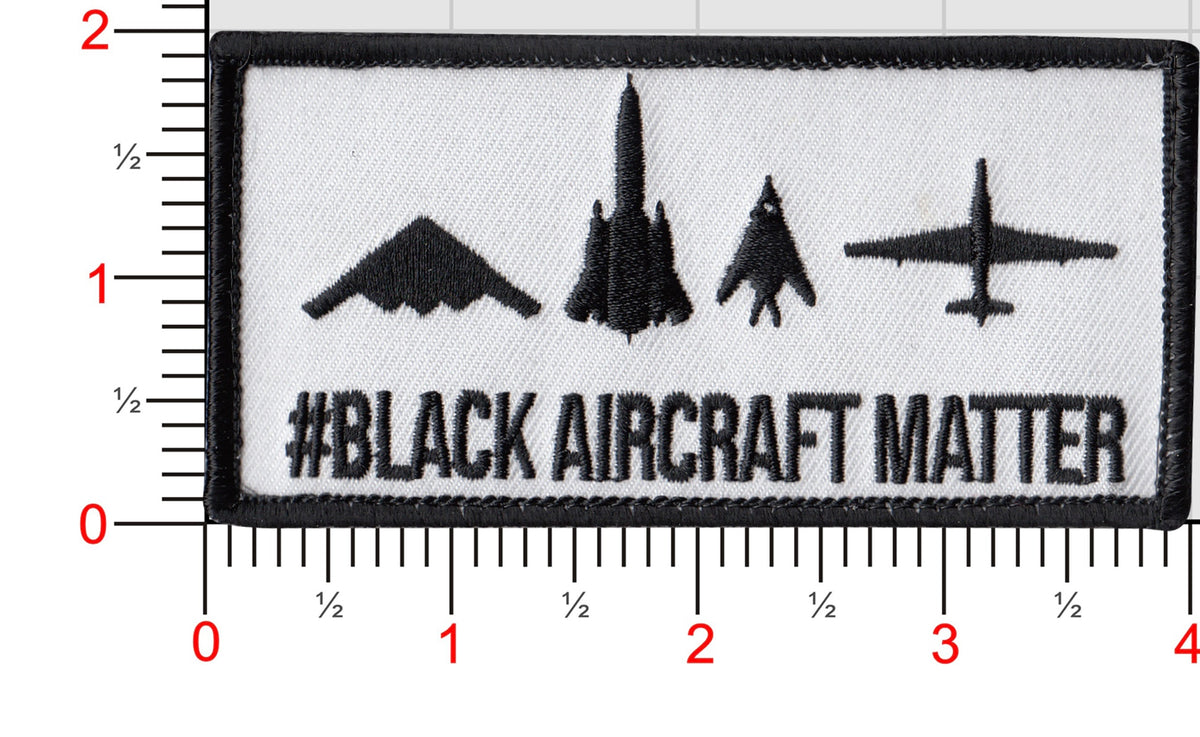 #Black Aircraft Matter Patch