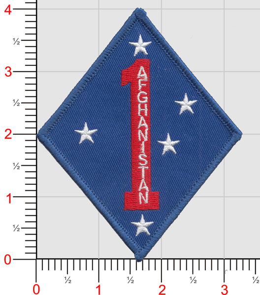 Officially Licensed USMC 1st MARDIV Afghanistan Patch