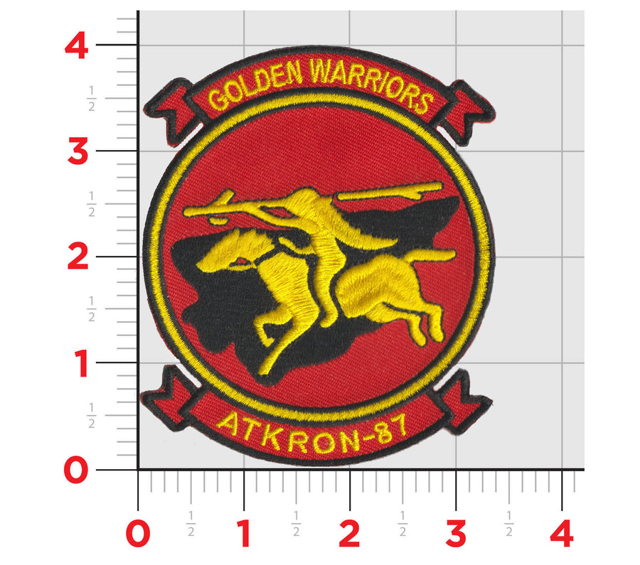 Officially Licensed US Navy VA-87 Golden Warriors Squadron Patch