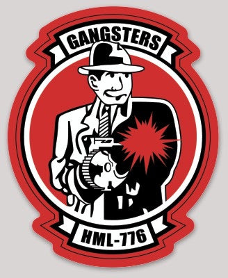 Buy HML-776 Gangsters Sticker Patch | MarinePatches.com