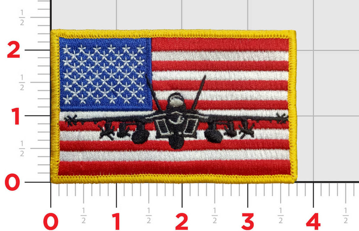 Buy F-18 US Flag Patch | MarinePatches.com – MarinePatches.com - Custom ...