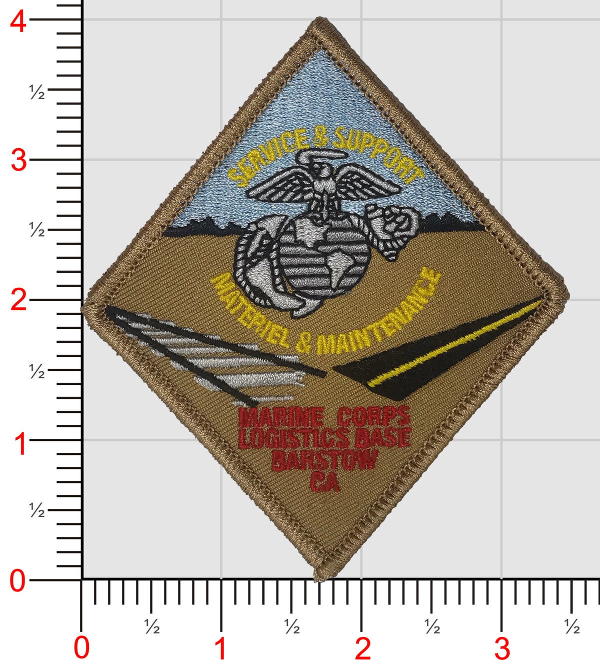 Officially Licensed USMC MCLB Barstow Patch