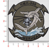 Officially Licensed USMC HMH-366 Hammerheads Squadron Patch