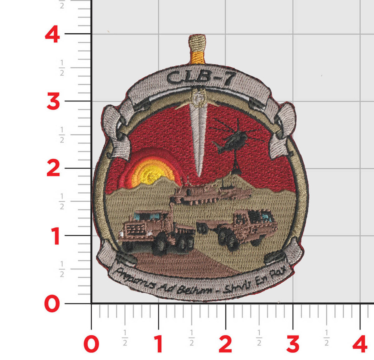 Officially Licensed USMC Combat Logistics Battalion CLB-7 Patch