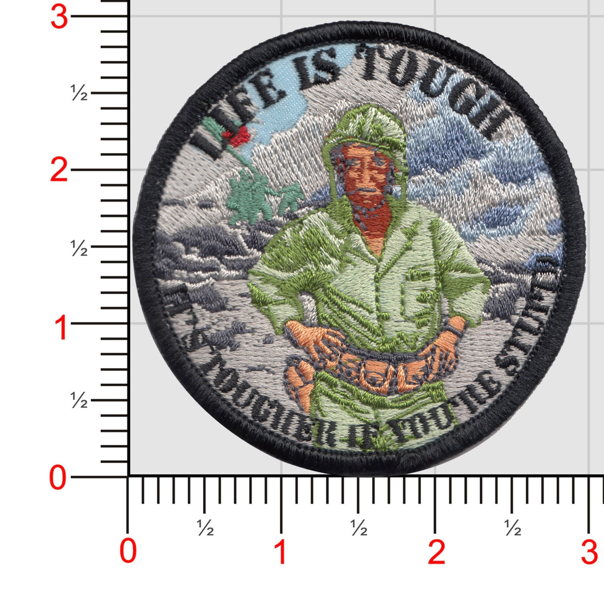 John Wayne Life is Tough, It's Tougher If You're Stupid Patch
