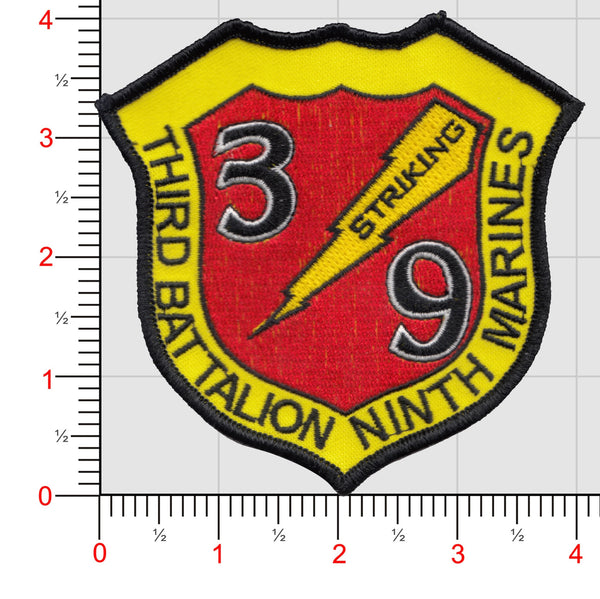 Officially Licensed USMC 3rd Battalion 9th Marines Patch