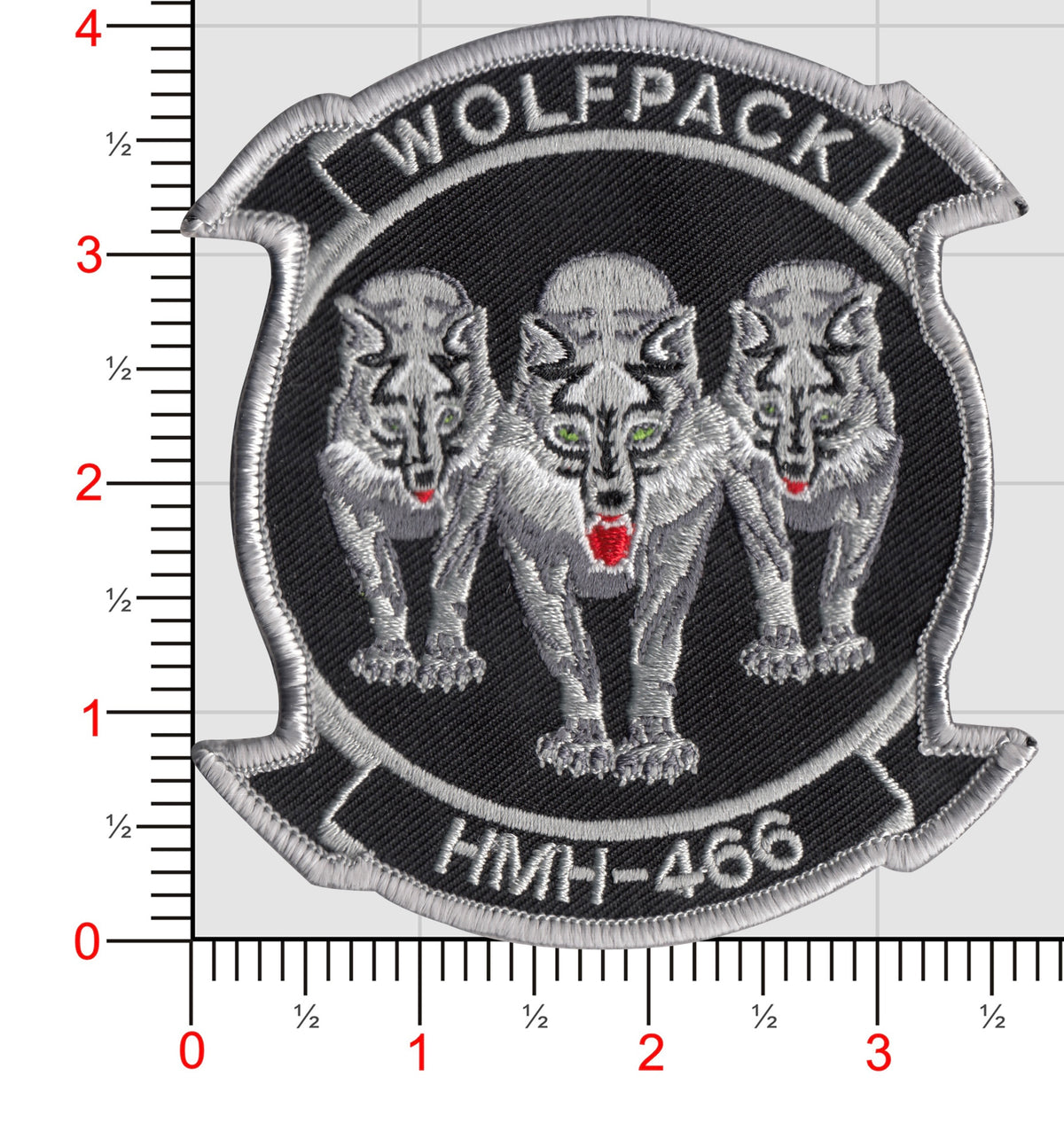 Officially Licensed USMC HMH-466 Wolfpack Squadron Patch