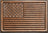 Hand Painted Leather American Flag Patch