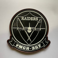 Officially Licensed USMC VMGR-352 Raiders Leather Patches