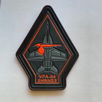 Official Navy VFA-94 Shrikes Leather Shoulder Patches