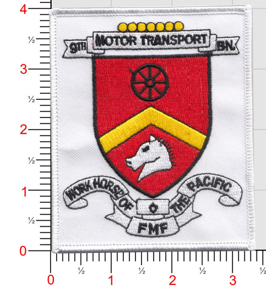 Officially Licensed USMC 9th Motor Transport Battalion Patch
