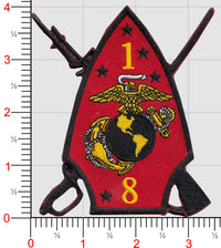 Officially Licensed USMC 1st Battalion 8th Marines Patch