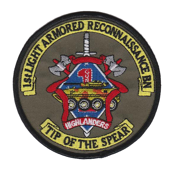 Officially Licensed USMC 1st Light Armored Reconnaissance Patch