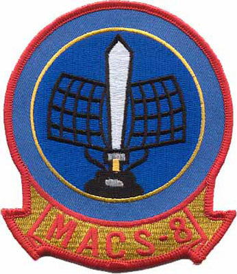 Officially Licensed USMC Marine Aviation Control Squadron MACS-8 Patch