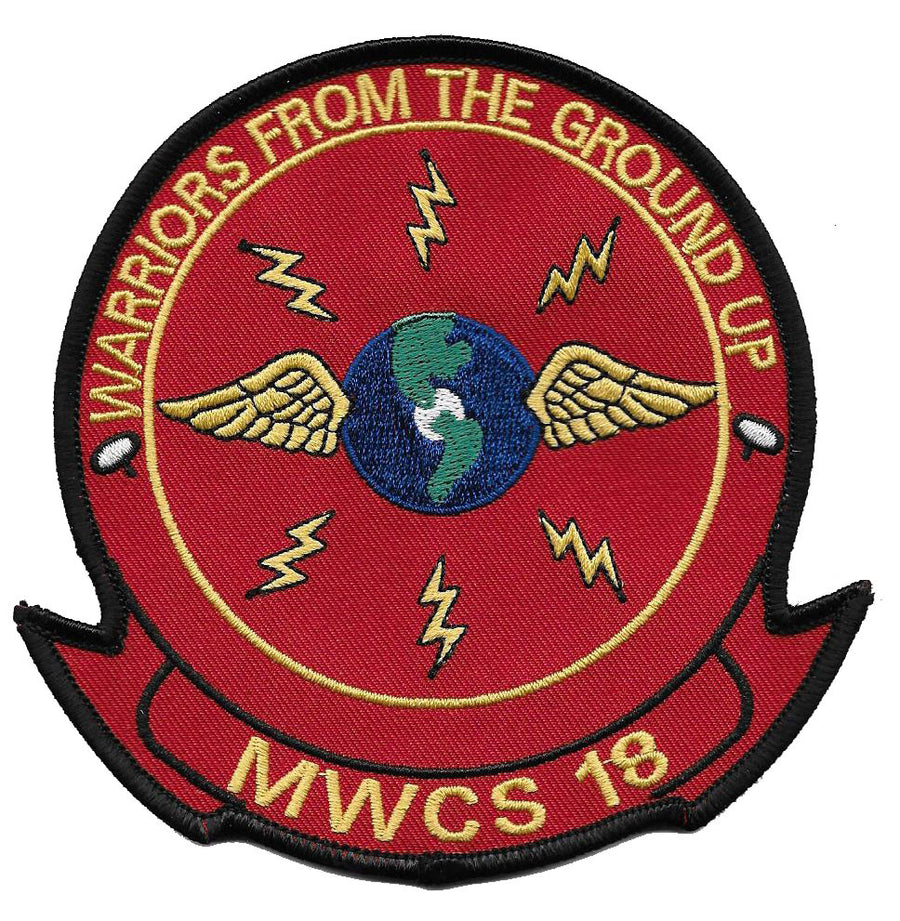 Officially Licensed USMC Marine Wing Communications Squadron MWCS-18 Patch