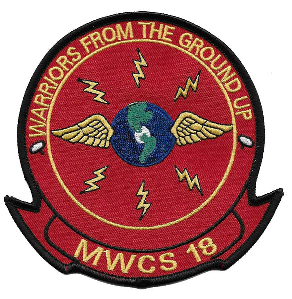 Officially Licensed USMC Marine Wing Communications Squadron MWCS-18 Patch