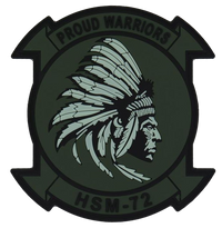 Officially Licensed US Navy HSM-72 Proud Warriors PVC GITD Patch