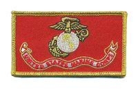 Officially Licensed USMC EGA Flag Hat Patch