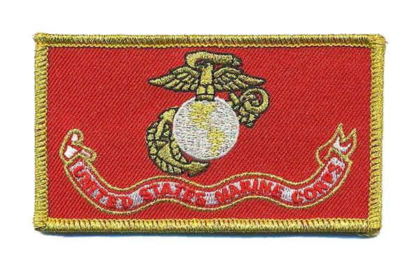 Officially Licensed USMC EGA Flag Hat Patch