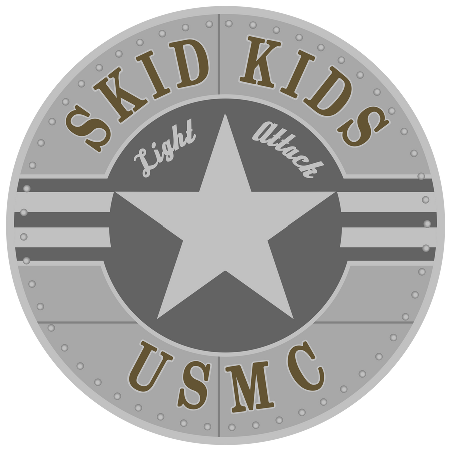 Officially Licensed USMC Skid Kids Sticker